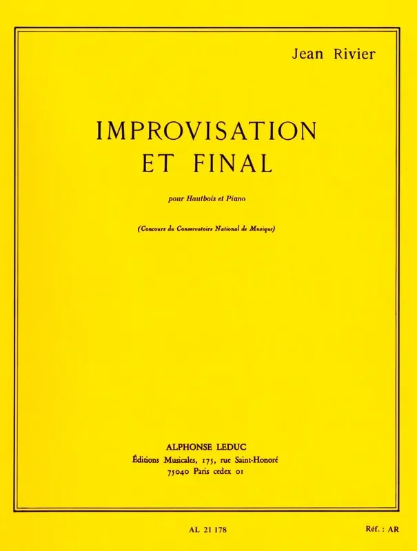 Rivier, Jean % Improvisation et Final-OB/PN