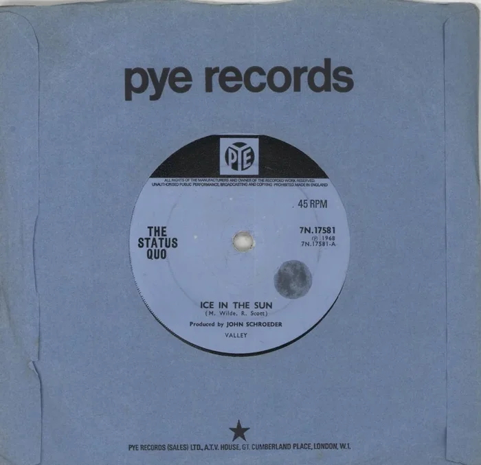 Status Quo Ice In The Sun – Sold – EX UK 7 ” vinyl