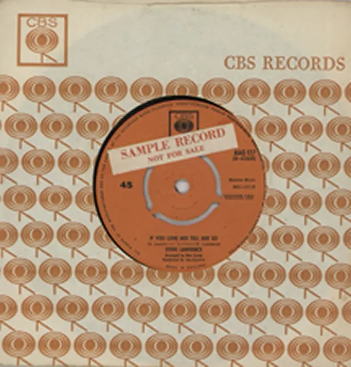 Steve Lawrence Go Away Little Girl – Sample UK 7 ” vinyl