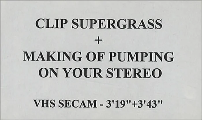 Supergrass Clip Supergrass And Making Of Pumping On Your Stereo French Promo Video