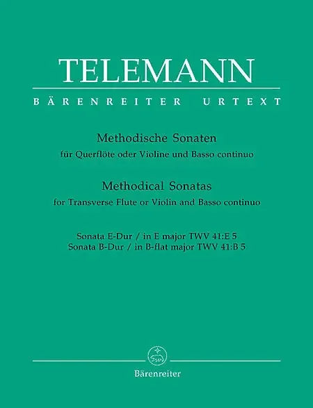 Telemann, Georg Philipp % 12 Methodical Sonatas, V5 – OB/PN (Basso Continuo)