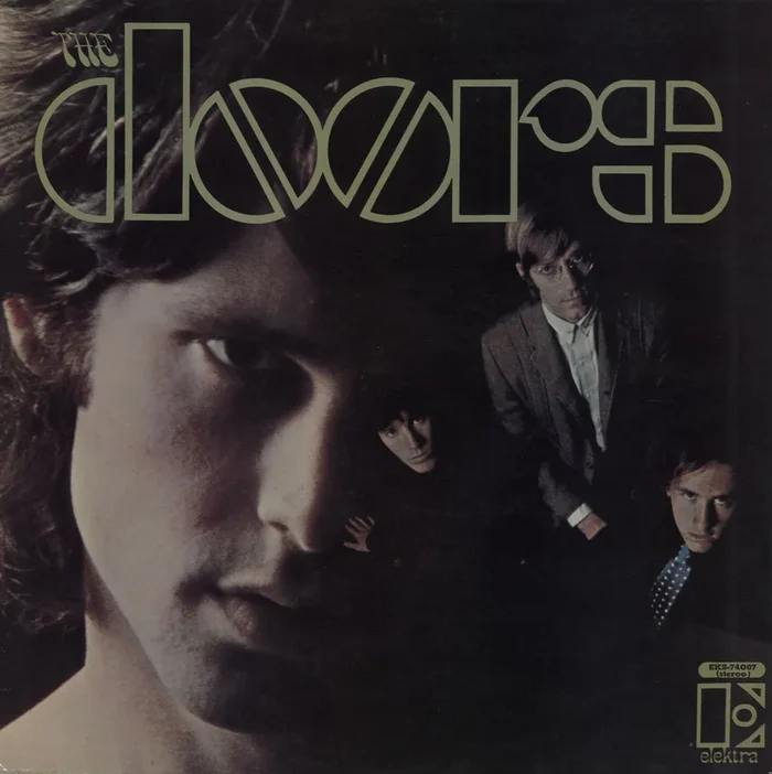 The Doors The Doors – Red & White Label + Laminated Sleeve UK Vinyl LP