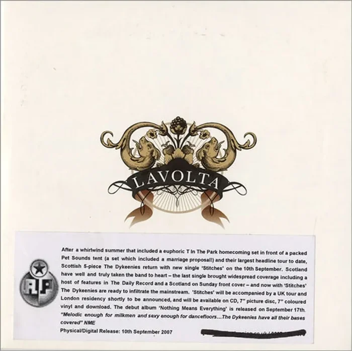 The Dykeenies Stitches UK Promo CD-R acetate