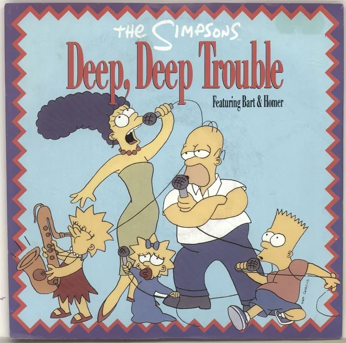 The Simpsons Deep, Deep Trouble UK 7 ” vinyl