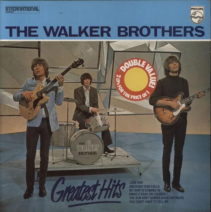 The Walker Brothers Greatest Hits – stickered p/s UK 2-LP vinyl set