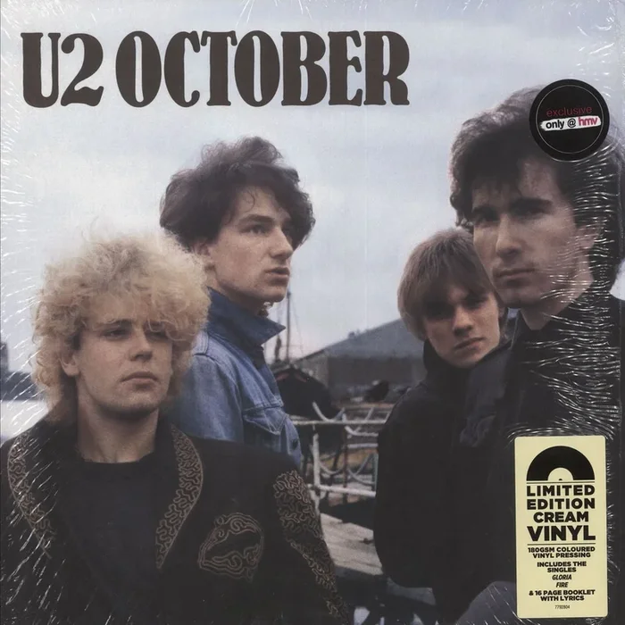 U2 October – 180gram Cream Vinyl + Shrink UK Vinyl LP