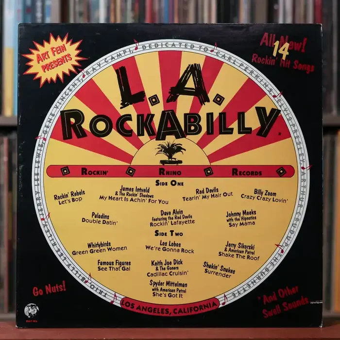 Various – (Art Fein Presents) The Best Of L.A. Rockabilly – 1983 Rhino Records, VG+/VG+