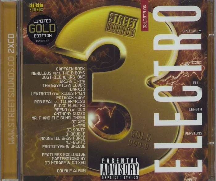 Various-Hip Hop & Rap Street Sounds: Nu Electro Volume Three – Gold UK 2-CD album set