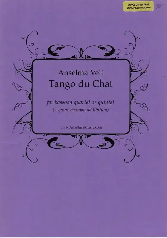 Veit, Anselma % Tango du Chat (score & parts) – 5BSN