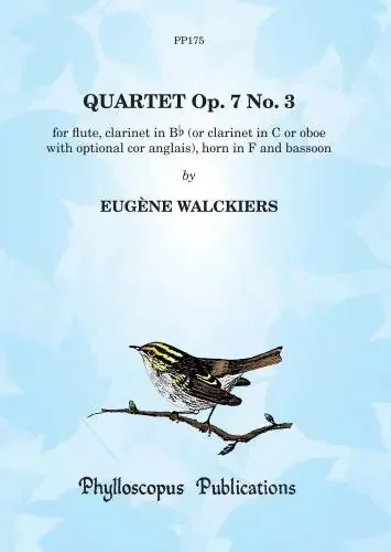 Walckiers, Eugene % Quartet Op 7 3 (Score & Parts)-FL/CL/BSN/HN