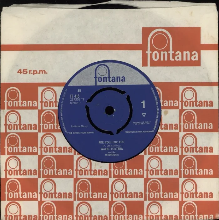 Wayne Fontana And The Mindbenders For You, For You UK 7 ” vinyl