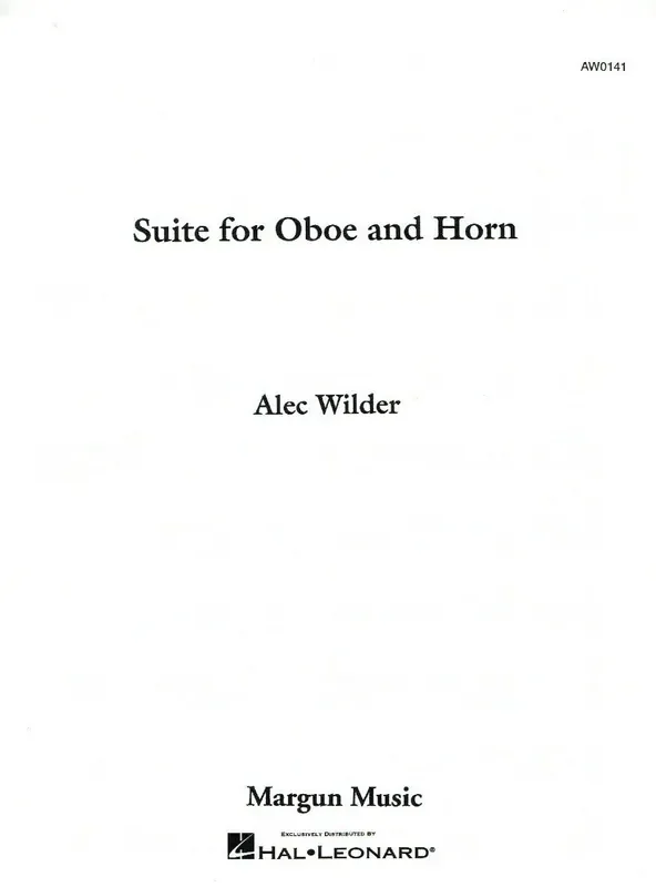 Wilder, Alec % Suite for Oboe & Horn (performance score) – OB/HN