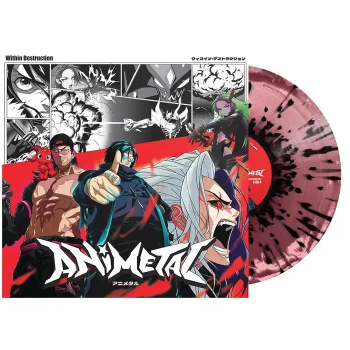 Within Destruction – Animetal [Indie Exclusive Limited Edition Burgundy/Pink/Black Splatter LP]