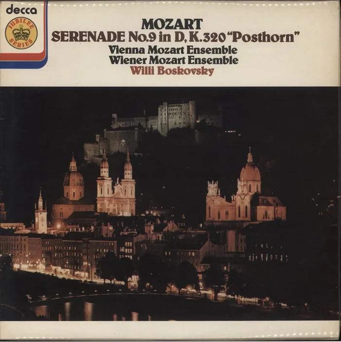 Wolfgang Amadeus Mozart Serenade No. 9 in D, K.320 “Posthorn ” UK Promo Vinyl LP